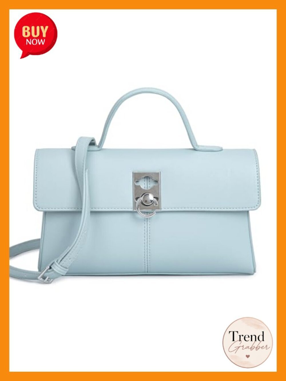 Classic Small Top Handle Purse with PU Leather and Shoulder Strap